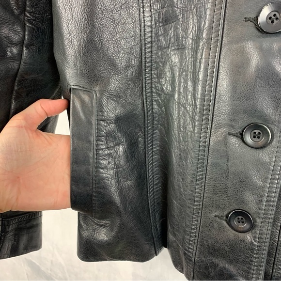 LAURENCE ROY‎ 90s Vintage Genuine Leather Jacket  SZ Med-Lg - Picture 2 of 5